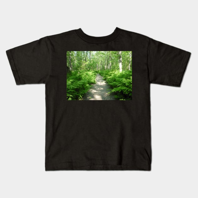 Path Kids T-Shirt by HalfBlindCyclops